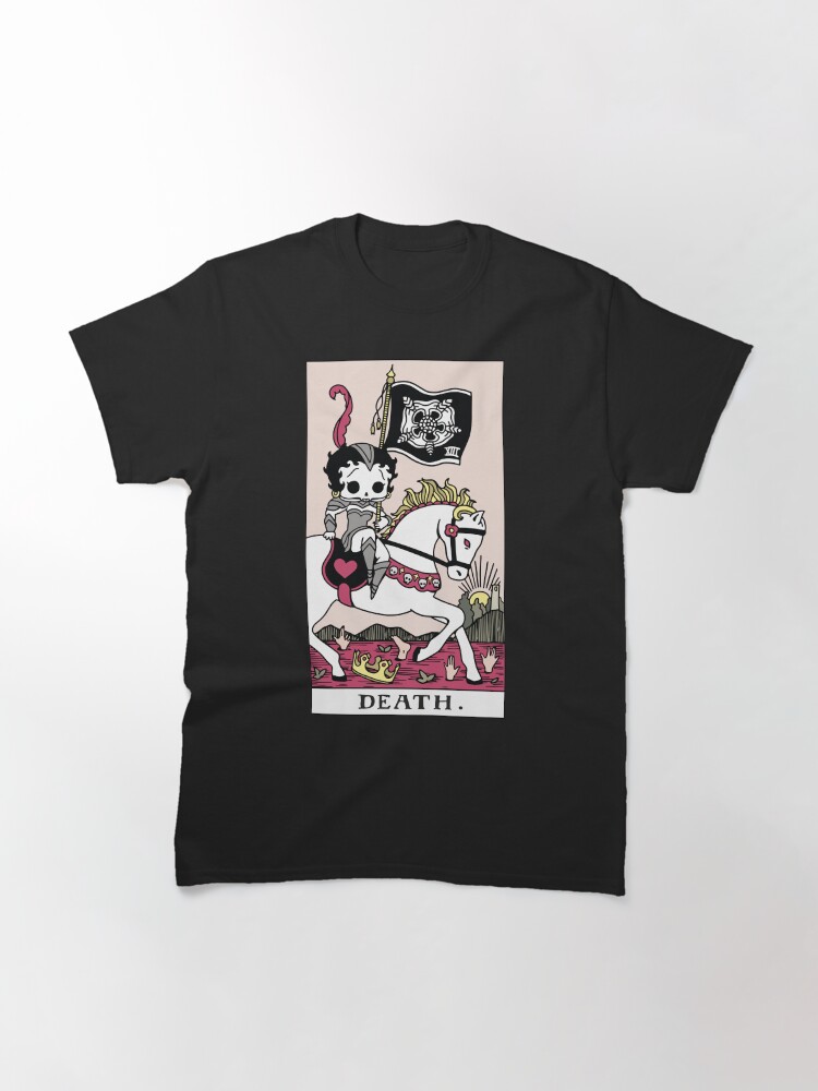 Thumbnail 3 of 7, Classic T-Shirt, Betty Boop Tarots: Death designed and sold by Lucy-Faery.