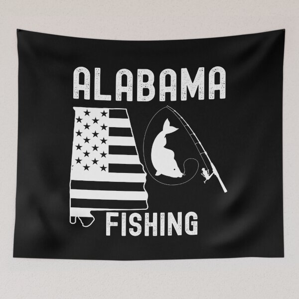 Item preview, Alabama State Flag Fishing Lovers Gifts designed and sold by fra02.