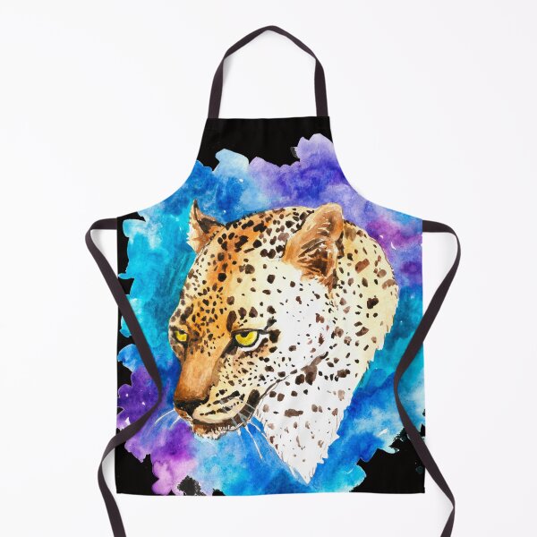 Item preview, Leopard head.Cartoon watercolor Leopard. designed and sold by ZheltakovaIana.