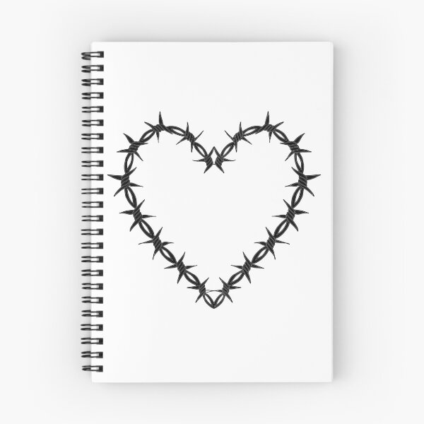Item preview, Ignorant Tattoo Barbed Wire Heart - black designed and sold by 10pmCreations.
