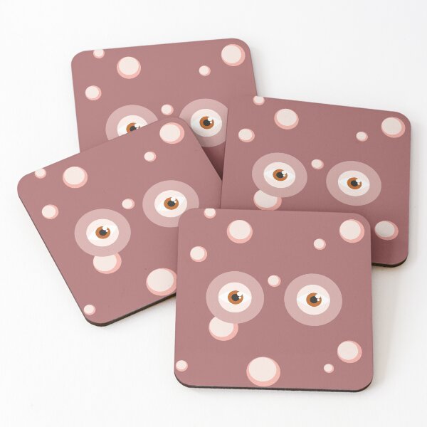 Item preview, Pink funny little eyeball print with bulbs designed and sold by OlhaN.