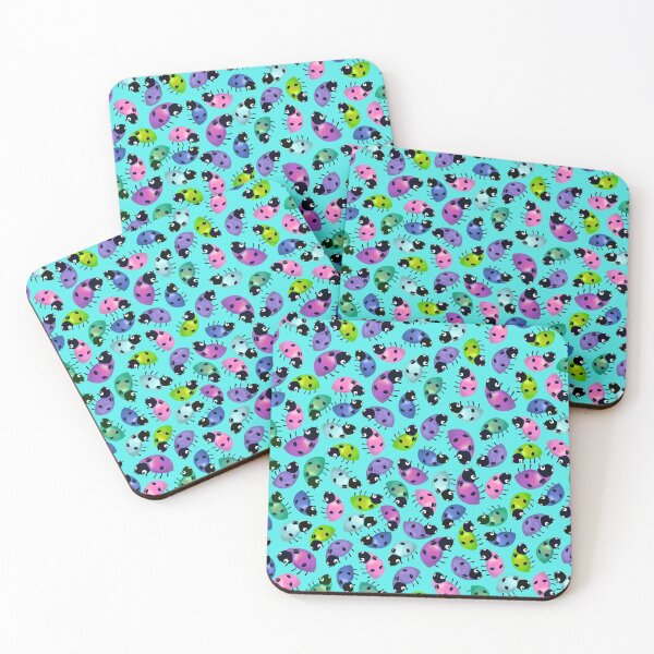 Item preview, Ladybug party on aqua designed and sold by QuirkyCraftz.