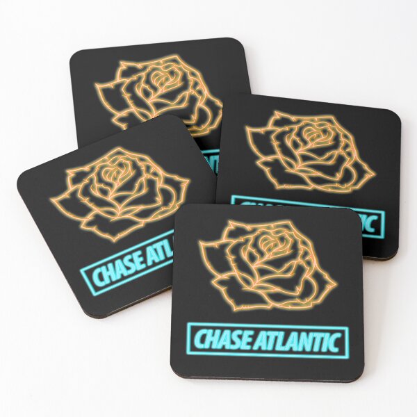 Item preview, Chase Atlantic Neon Rose Design transparent blue / orange designed and sold by Designs-Life.