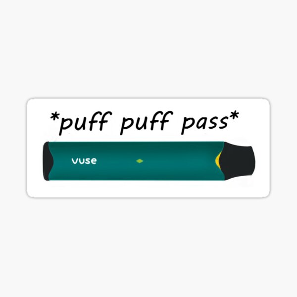 Puff Puff Pass Recycle Sticker - Pro Sport Stickers