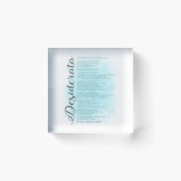 Item preview, Desiderata Poem by Max Ehrmann designed and sold by EKartPrints.