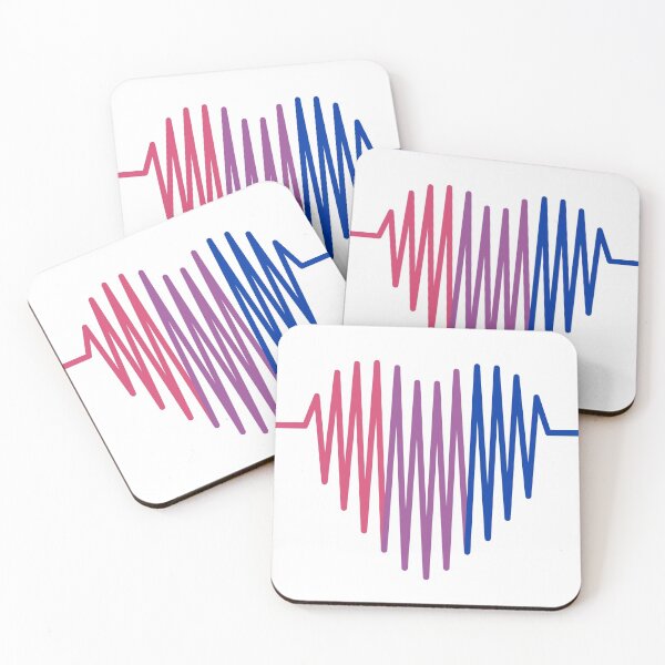 Item preview, Bisexuality heartbeat | LGBTQ Pride designed and sold by Petra Becker.