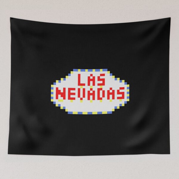 Item preview, Las Nevadas Sign Pixel Art Black (Dream SMP) designed and sold by artsydoodles.