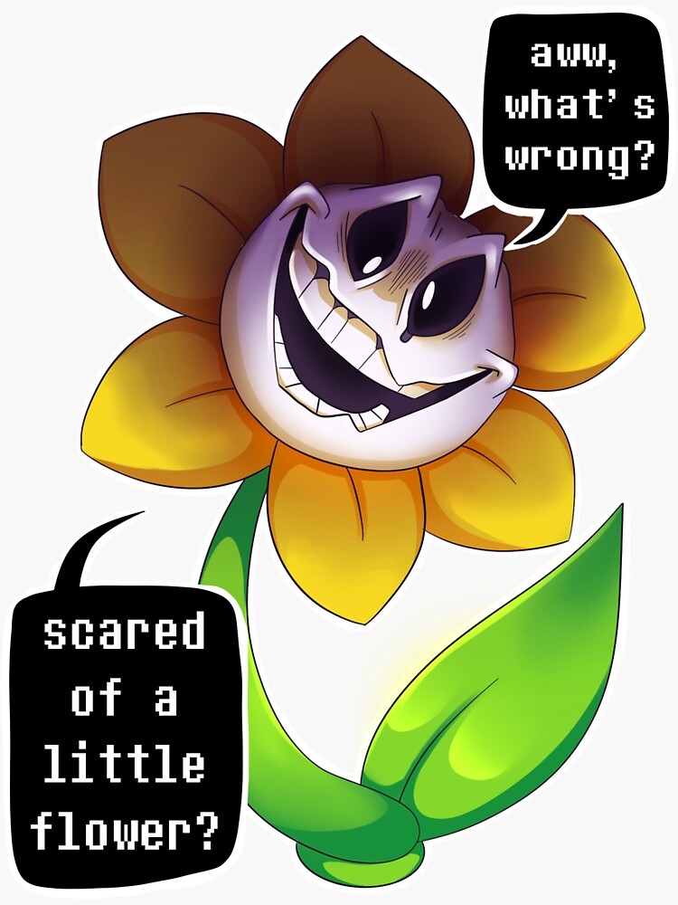 Flowey, creepy as always. - Drawception