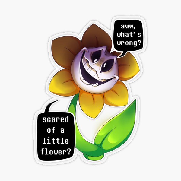 Evil Flowey the Flower Sticker for Sale by Metasaki