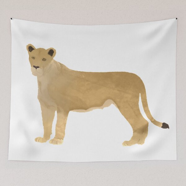 Item preview, Standing Lioness Watercolor designed and sold by calliew1217.