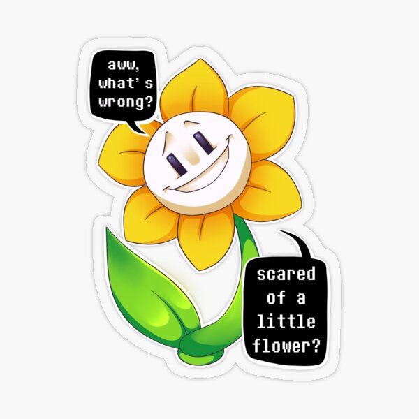 Flowey Sticker by Poulpimoune