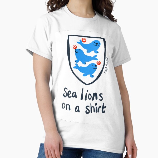 Item preview, Lions de mer sur une chemise designed and sold by Ofalafel.