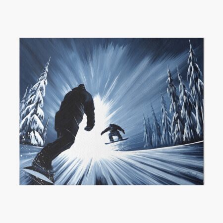 Snowboarding Art Board Prints for Sale | Redbubble