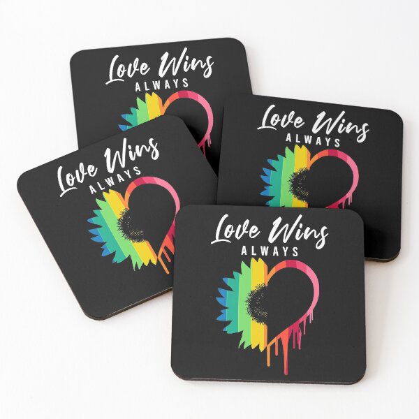Item preview, Love Always Wins Rainbow Sunflower Heart Melting designed and sold by Dmetalx Art Apparel.