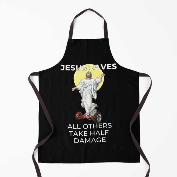 Item preview, Jesus Saves All Others Take Half Damage Segway designed and sold by loganferret.