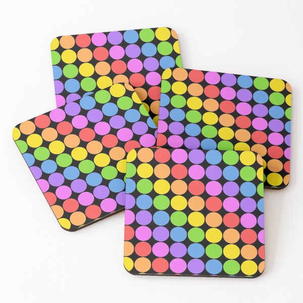 Item preview, Rainbow Dots | 70s Rainbow | Mod Rainbow Circles designed and sold by WandaStar.
