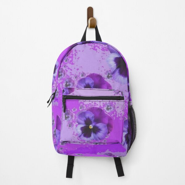 Item preview, ABSTRACT ART PURPLE PANSY GARDEN PATTERNS FLORAL ART designed and sold by sharlesart.