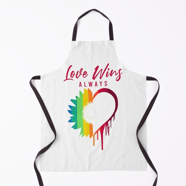 Item preview, Love Always Wins Rainbow Sunflower Heart Melting designed and sold by Dmetalx Art Apparel.