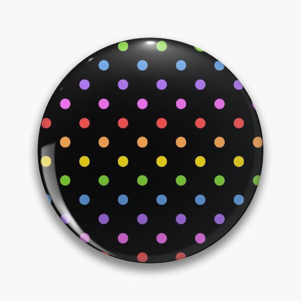 Item preview, Rainbow Polka Dots | Black Rainbow | Pride Rainbow | Rainbow Swiss Dots designed and sold by WandaStar.