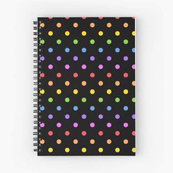 Item preview, Rainbow Polka Dots | Black Rainbow | Pride Rainbow | Rainbow Swiss Dots designed and sold by WandaStar.