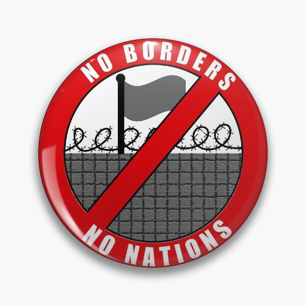Item preview, No Borders No Nations designed and sold by 1312riotgrrrl.