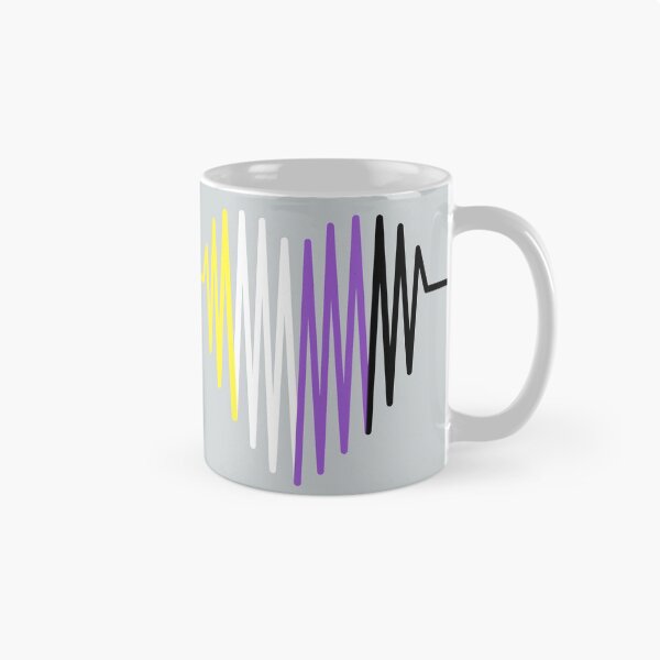 Item preview, Non-binary heartbeat | LGBTQ Pride designed and sold by Petra Becker.