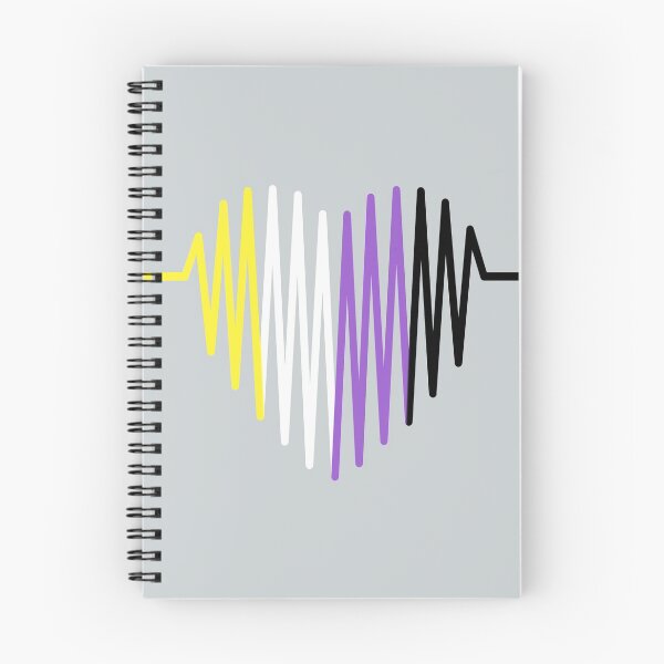 Item preview, Non-binary heartbeat | LGBTQ Pride designed and sold by Petra Becker.