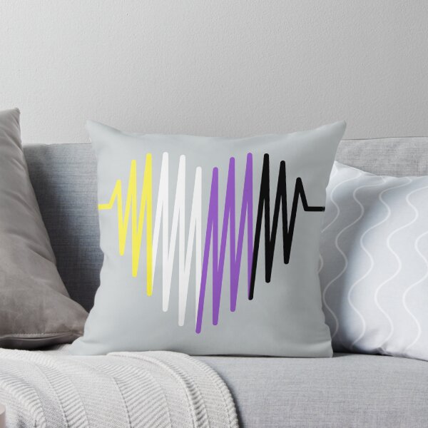 Item preview, Non-binary heartbeat | LGBTQ Pride designed and sold by Petra Becker.