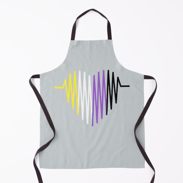 Item preview, Non-binary heartbeat | LGBTQ Pride designed and sold by Petra Becker.