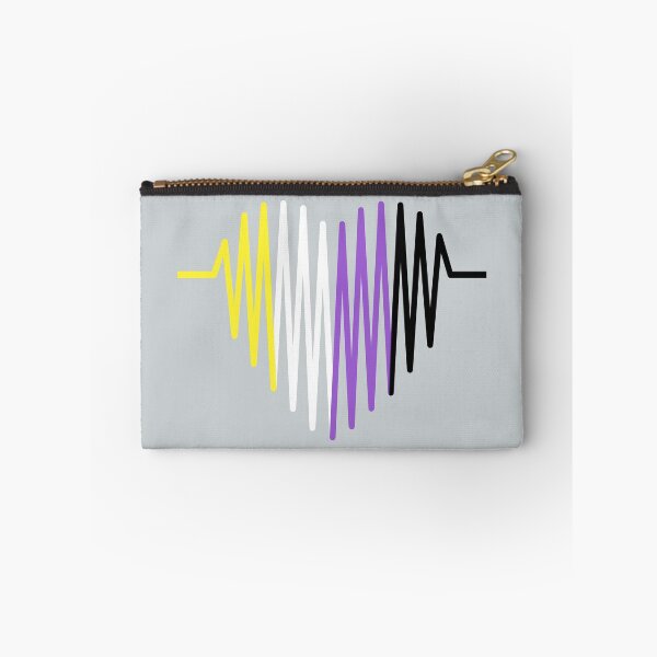 Item preview, Non-binary heartbeat | LGBTQ Pride designed and sold by Petra Becker.