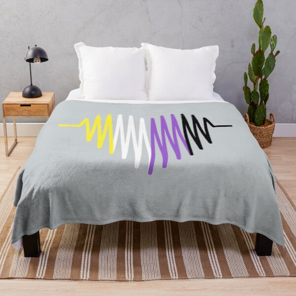 Item preview, Non-binary heartbeat | LGBTQ Pride designed and sold by Petra Becker.