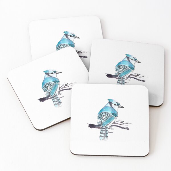 Item preview, cute jay on a branch designed and sold by loiret1958.