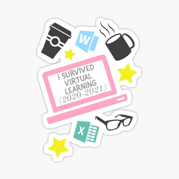 I survived virtual learning Sticker