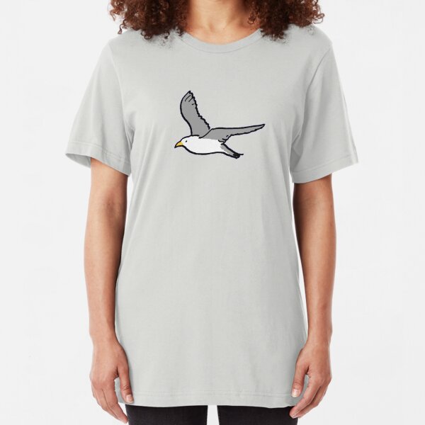 Bird flying high in the sky Slim Fit T-Shirt
