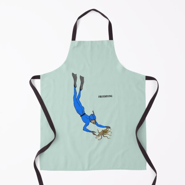 Item preview, Freediving Diver Observing an Octopus Underwater designed and sold by urmaddad.