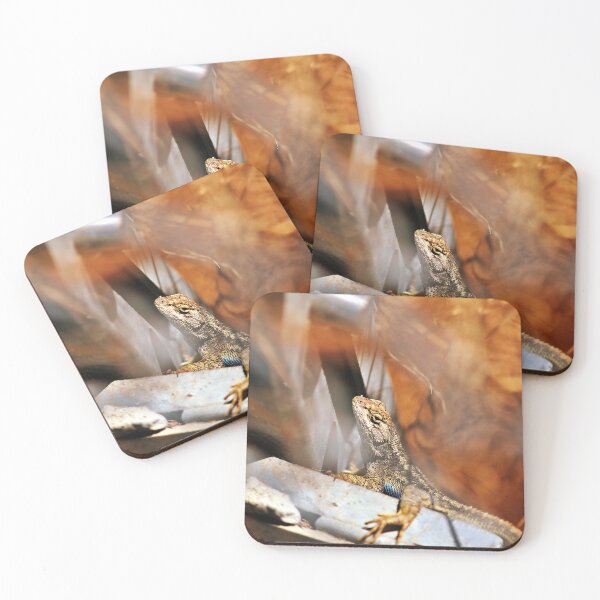 Item preview, Western Fence Lizard Trying to Hide  designed and sold by Martha Sherman.