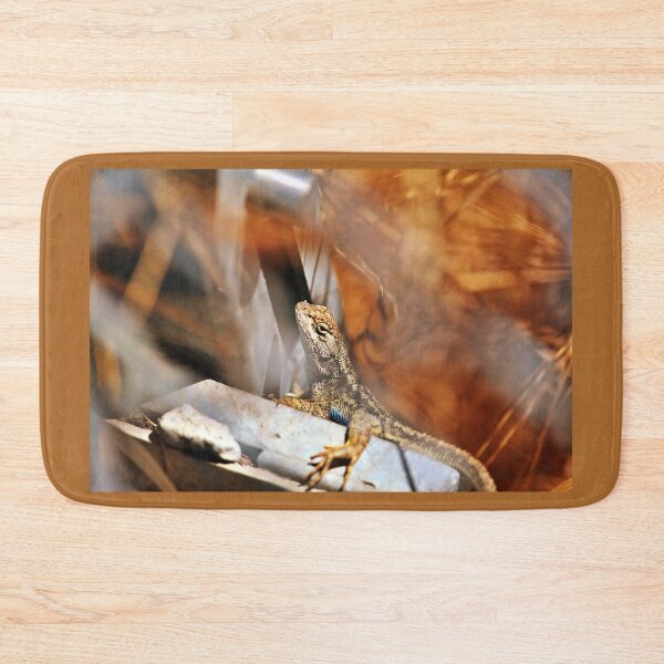 Item preview, Western Fence Lizard Trying to Hide  designed and sold by Martha Sherman.
