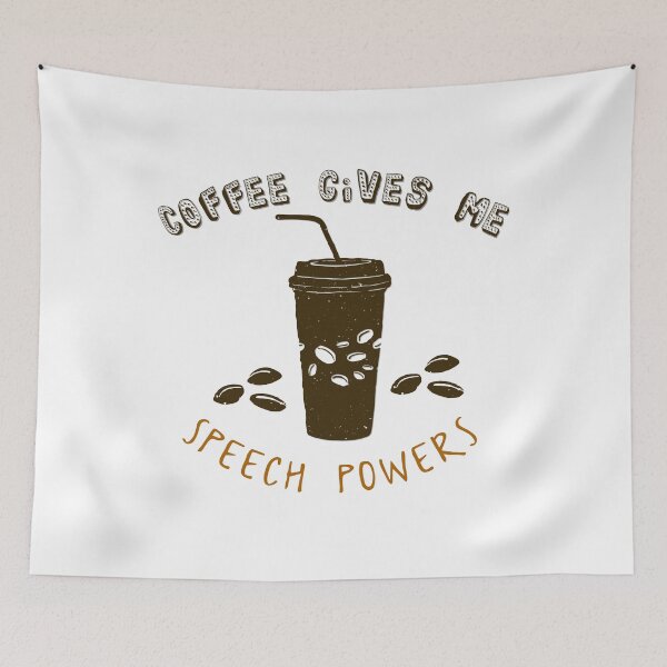 Item preview, Coffee Gives Me Speech Powers t-shirt designed and sold by fadouades.