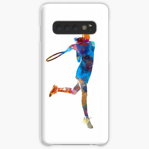 Woman tennis player 03 in watercolor Samsung Galaxy Snap Case