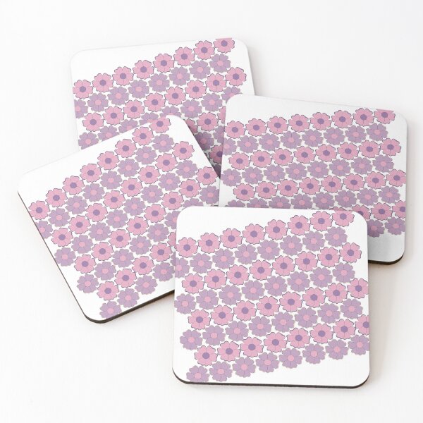 Item preview, Pink and violet flowers designed and sold by ideiarte.