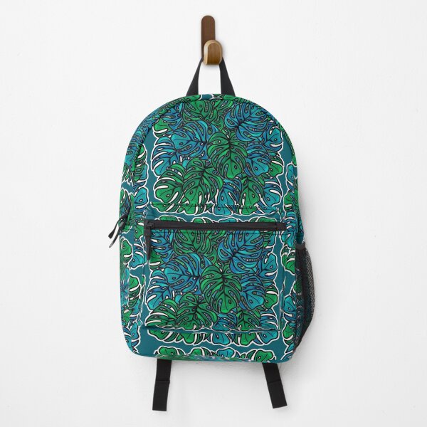 Item preview, Shades of Blue Green Monstera Plant Leaves designed and sold by artbyiindiim.