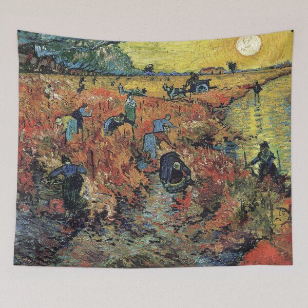 Item preview, The Red Vineyard Van Gogh Painting designed and sold by ind3finite.