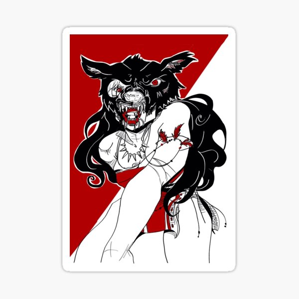 Savage girl Sticker