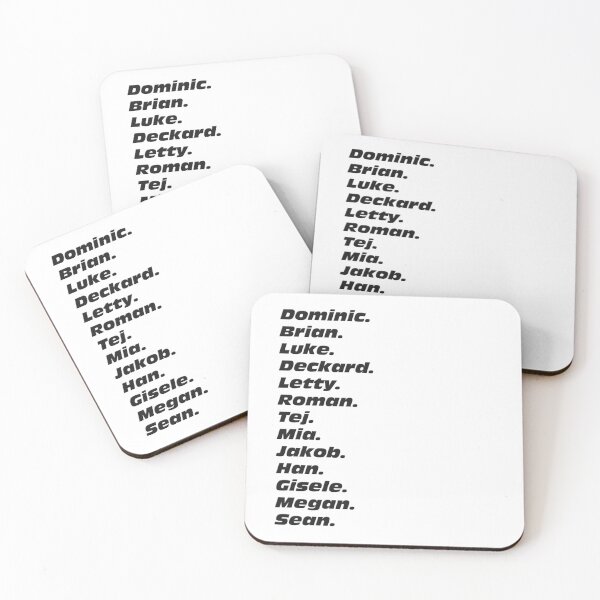 Item preview, Fast And Furious Character Names designed and sold by leenbernardo.