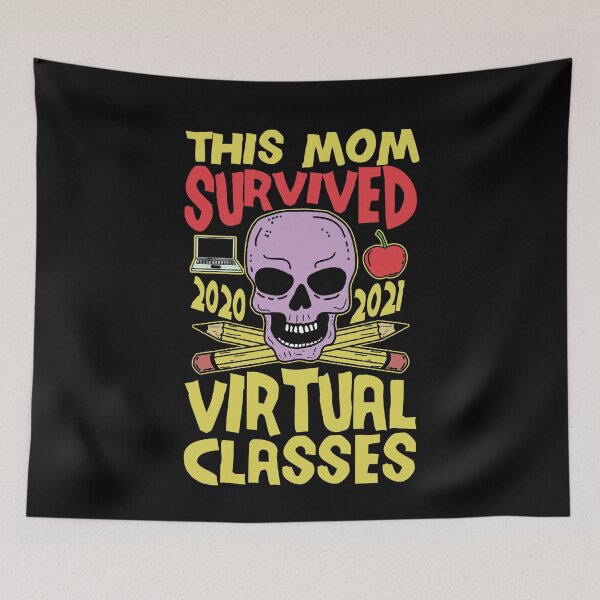 Item preview, This Mom Survived Virtual Classes End of School Year designed and sold by Kawaiindoodle.