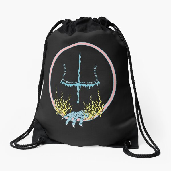 Isolated Trash Drawstring Bag