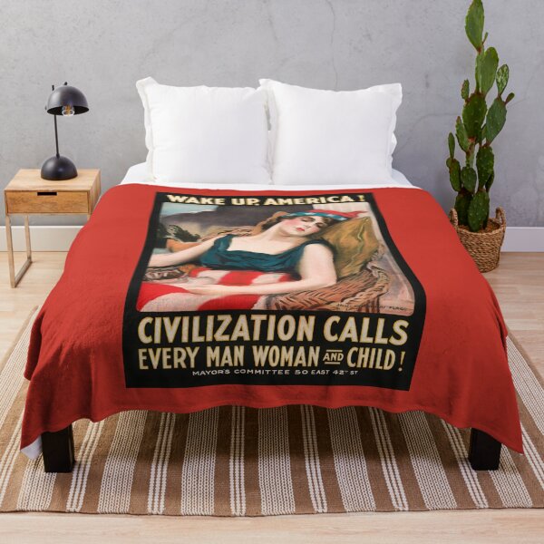 Item preview, Wake Up America - Civilization Calls - James Montgomery Flagg 1917 designed and sold by warishellstore.
