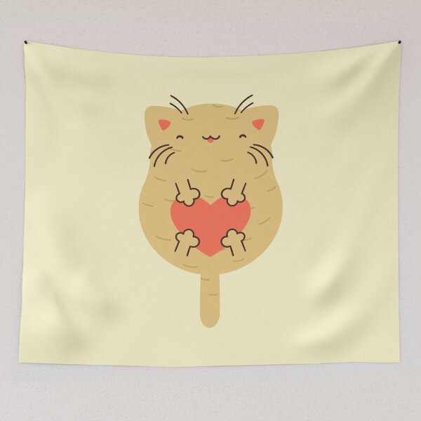 Item preview, Potato cat with a heart designed and sold by Nikamii.