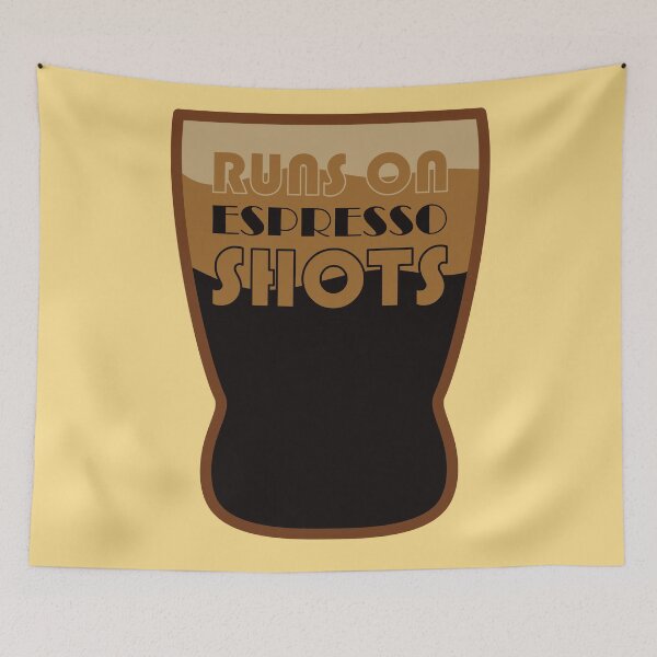 Item preview, Runs On Espresso Shots designed and sold by Alec Buchan.