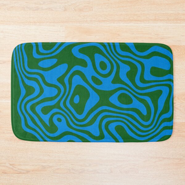 Item preview, Contour design - blue and green designed and sold by rahilvalani.